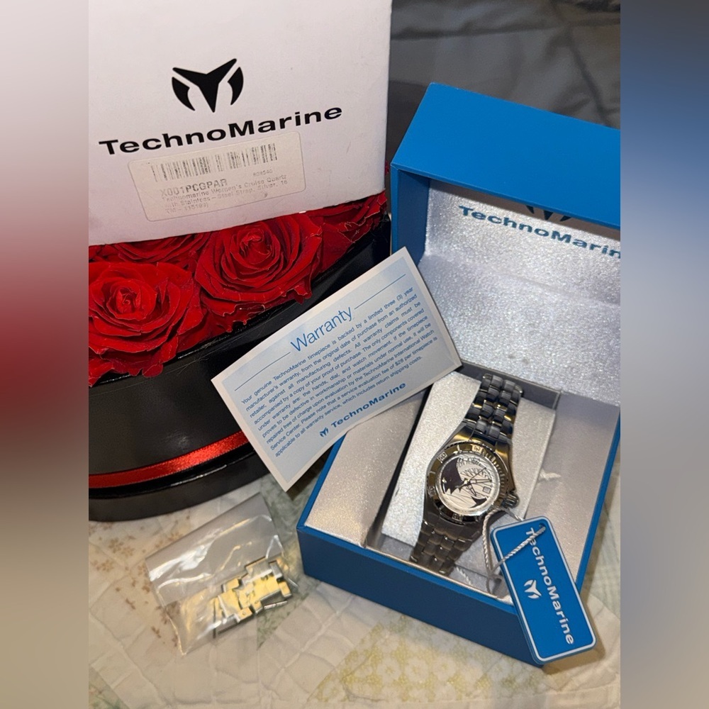 TechnoMarine Cruise Sport Shark Dial Watch TM-115199 | Swiss|Box+xtra Links